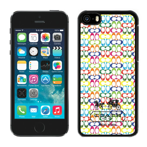 Coach Logo Multicolor iPhone 5C Cases DRA | Women - Click Image to Close